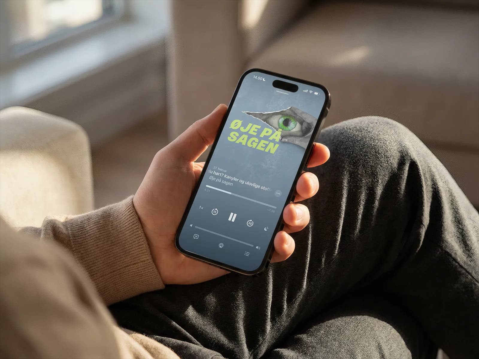 Øje på Sagen delivered for podcast platforms